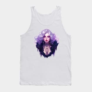 Bejeweled Purple Woman Tank Top